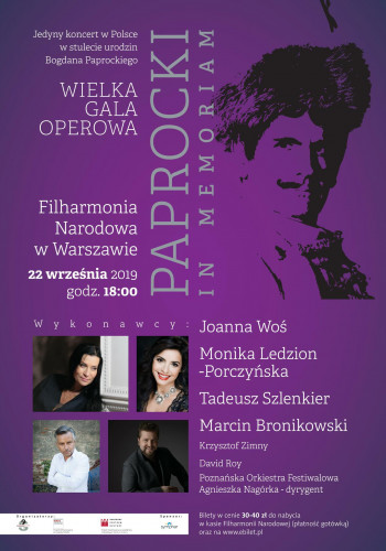 Paprocki in memoriam. Koncert w Filharmonii Narodowej