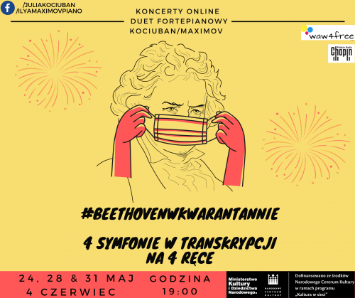 #beethovenwkwarantannie: 4 symfonie w transkrypcji na 4 ręce