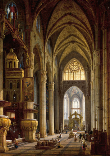 UTRACONE / ODZYSKANE: „Wnętrze katedry Mediolanie” Marcina Zaleskiego