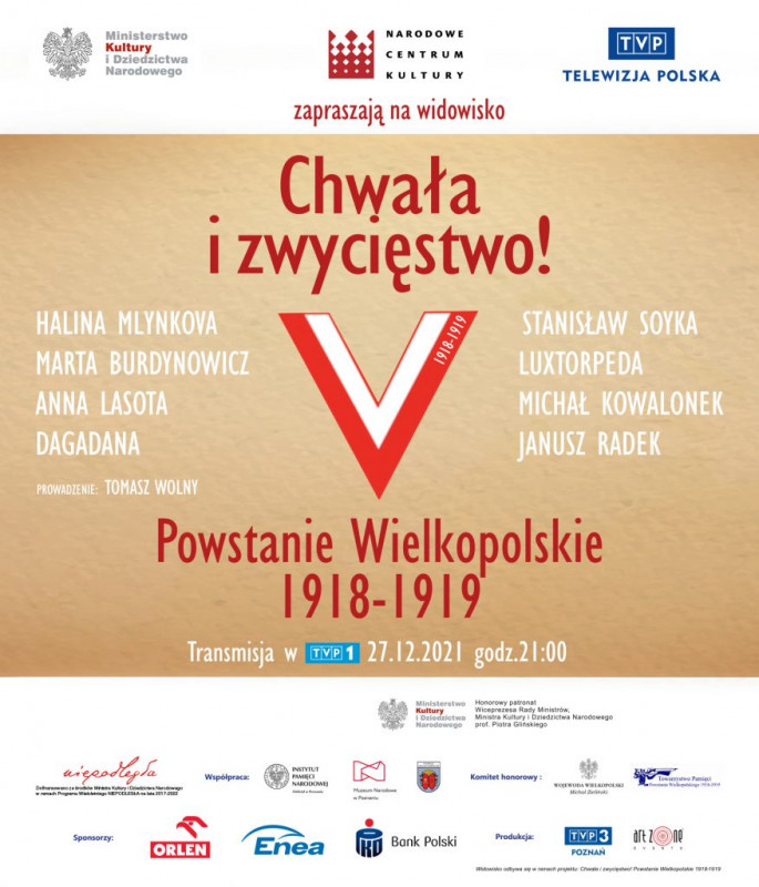 Wielkie widowisko muzyczne z okazji Narodowego Dnia Zwycięskiego Powstania Wielkopolskiego
