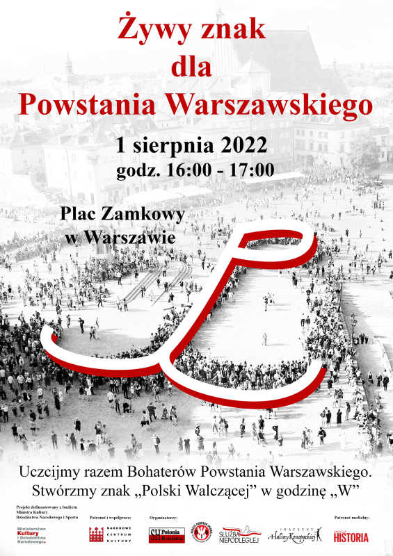 Żywy Znak dla Powstania Warszawskiego 2022