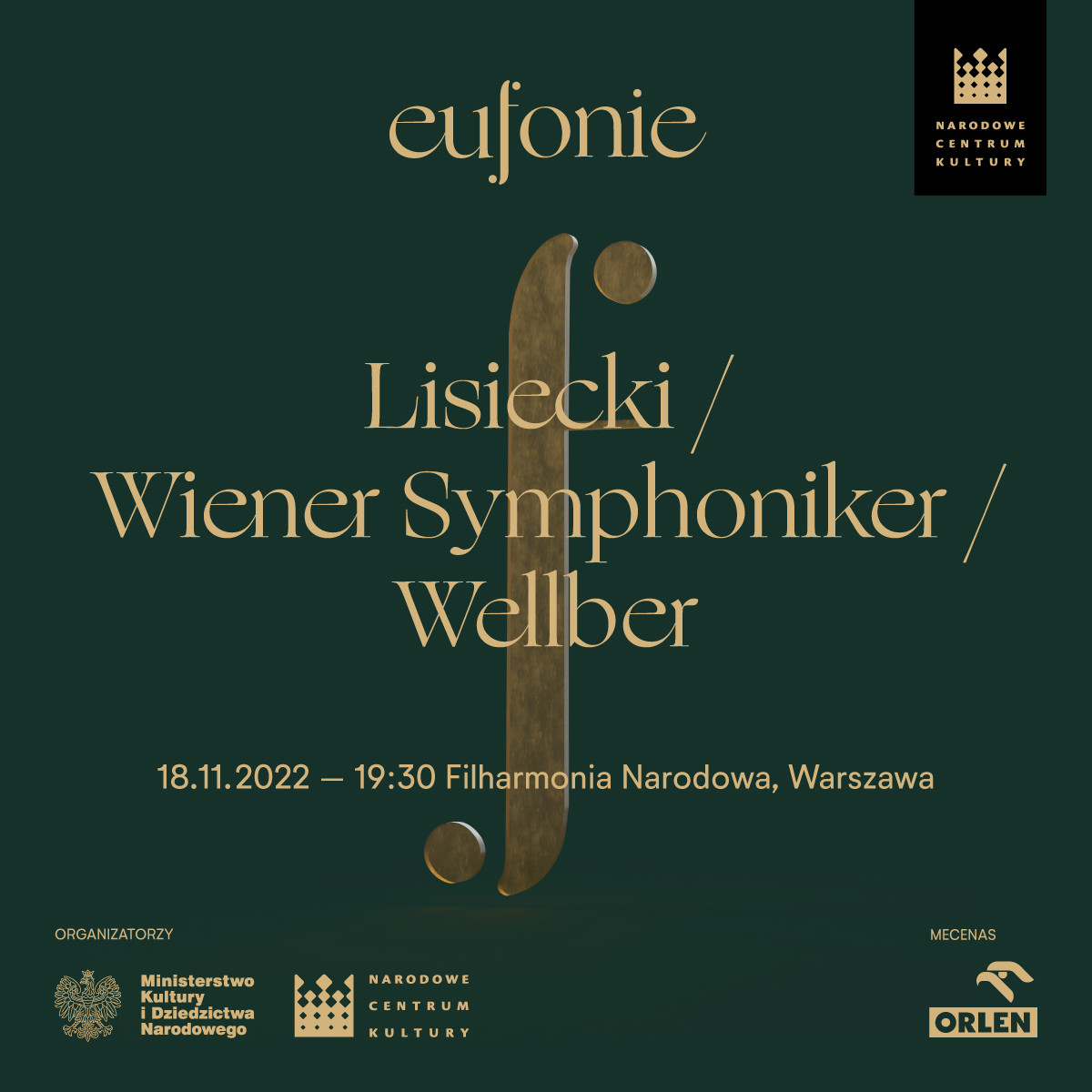 Symfonicy Wiedeńscy z Janem Lisieckim inaugurują festiwal Eufonie