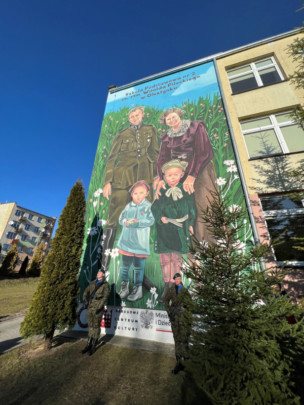 Odsłonięcie muralu poświęconego Rotmistrzowi Witoldowi Pileckiemu