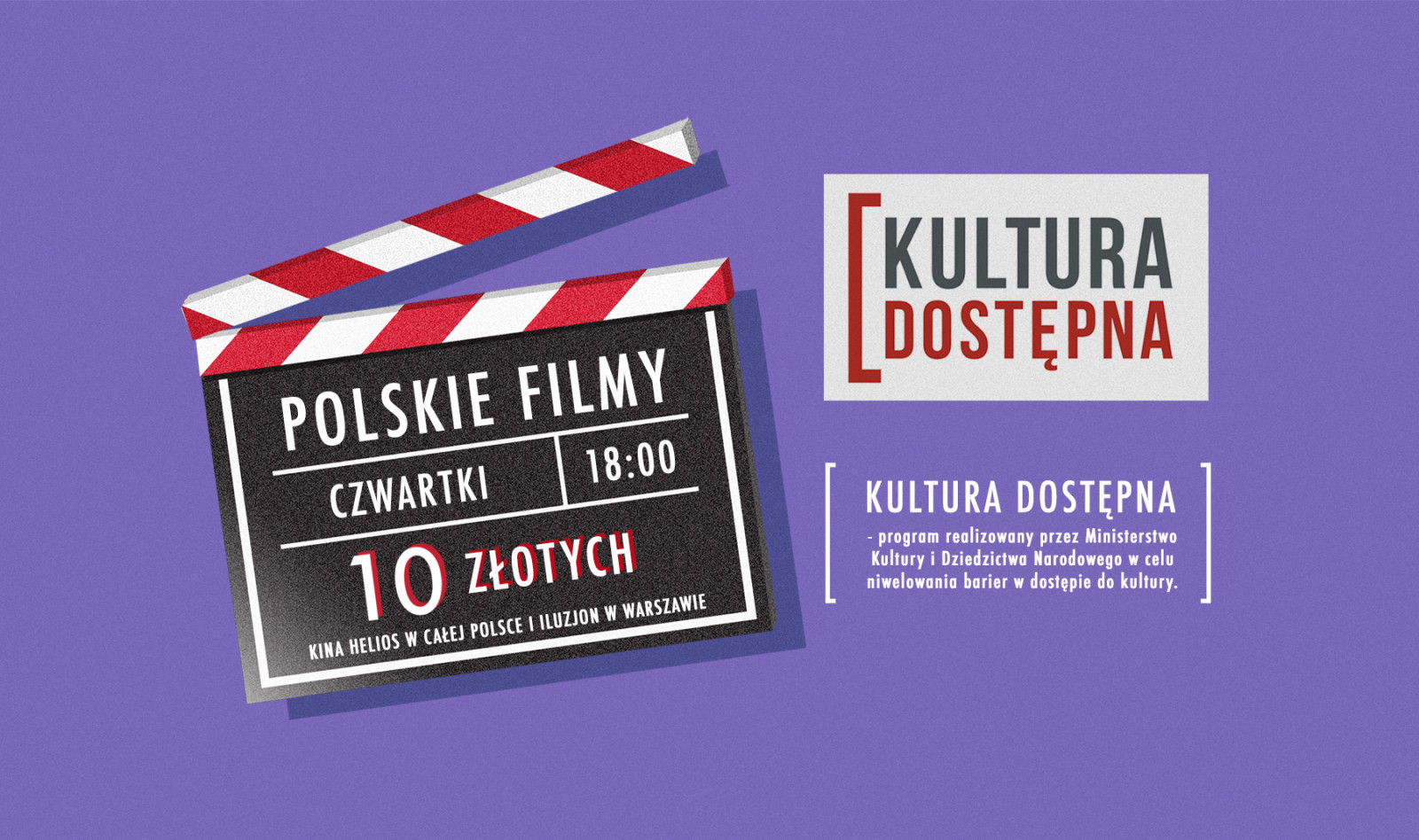 Kultura Dostępna w kinach! Bilety na polskie filmy za 10 zł