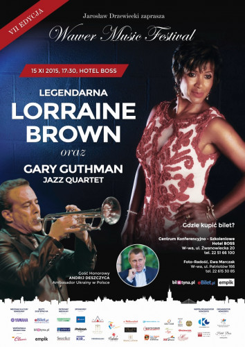  Lorraine Brown oraz Gary Guthman Jazz Quartet na Wawer Music Festivalu!